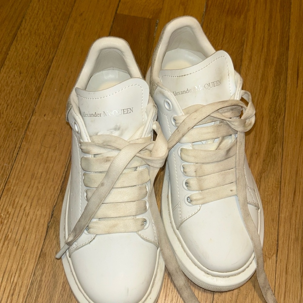 Alexander McQueen suede trimmed sneakers